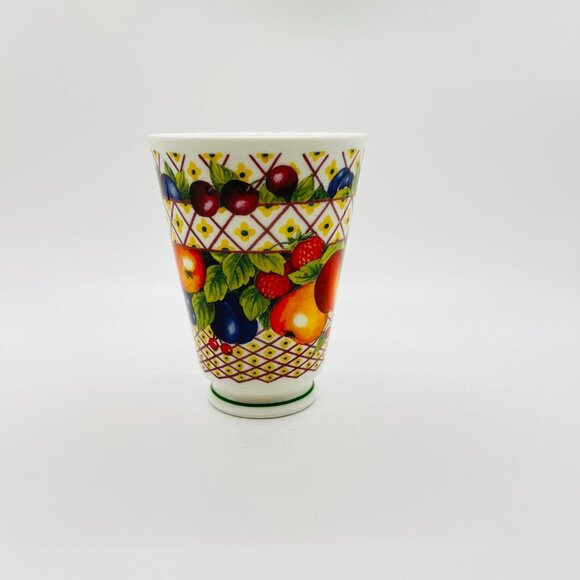 Evesham -Roy Kirkham Colorful Fruits Footed Cup - Fine Bone China - England - Picture 4 of 8